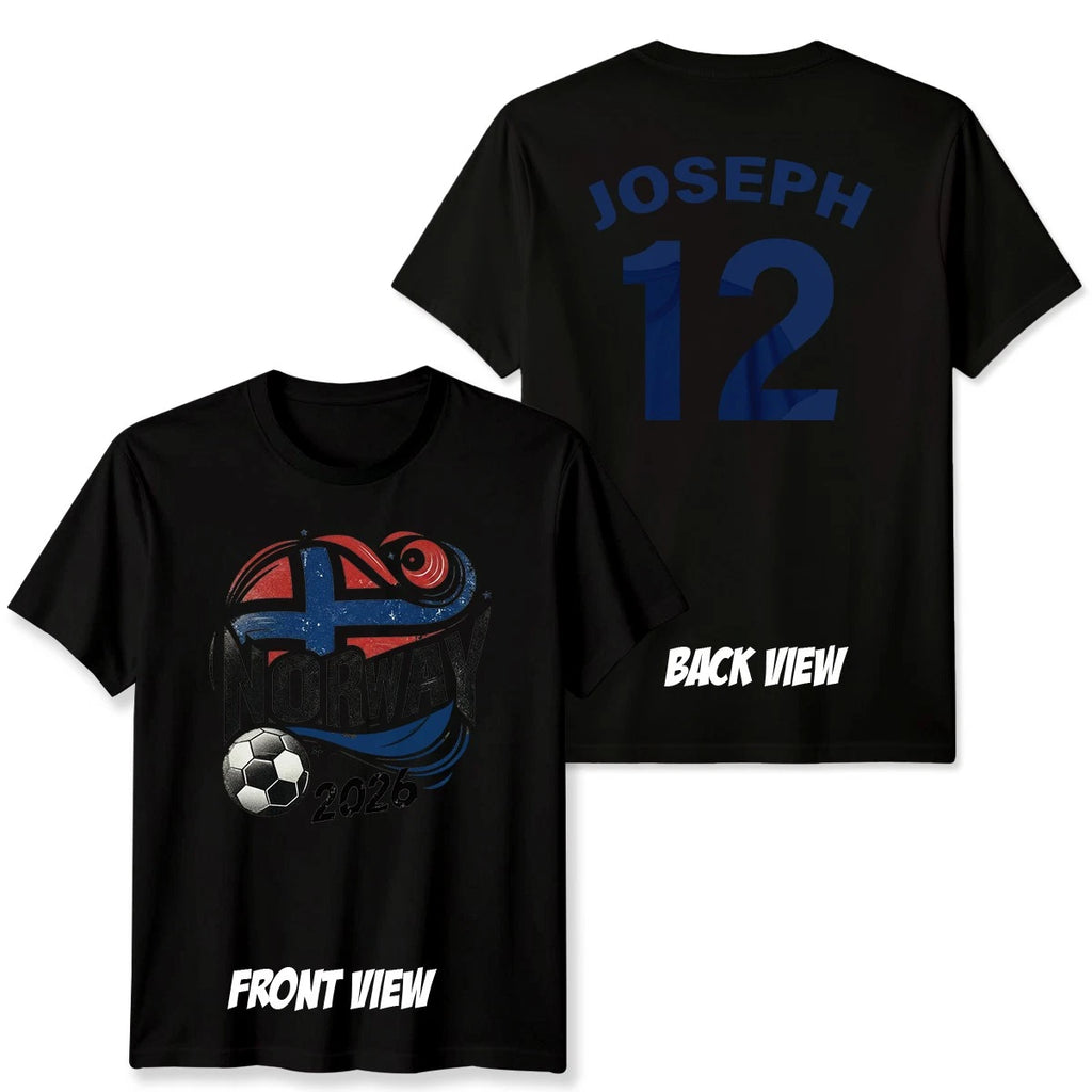 Norway Unisex Personalized Custom Name And Number T Shirt Football Game Top