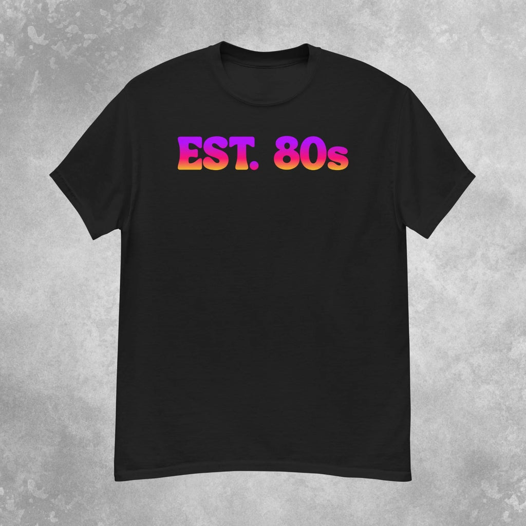 Colorful EST. 80s T-Shirt Mens S-2XL