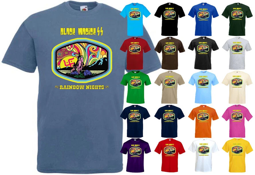 Black Magick SS Rainbow Nights v2 T-shirt all sizes S-5XL