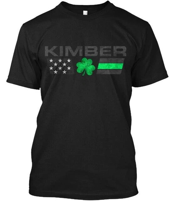 Kimber Family Lucky Clover Flag Tee T-Shirt Made in the USA Size S to 5XL