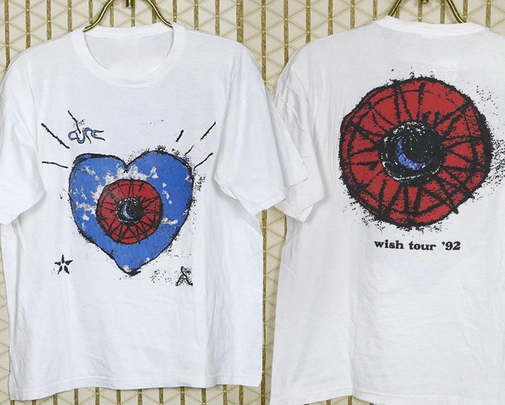 The Cure Wish Tour '92 T-Shirt, Vtg 1992 The Cure Rock Band Music