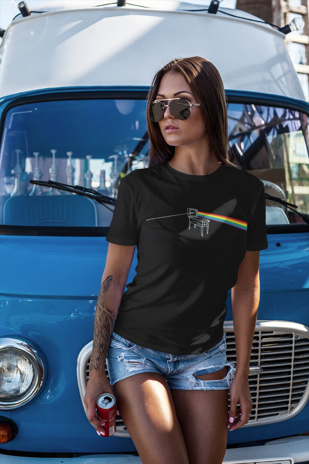 Dark Side of Pinball - Cool Graphic Gift Idea Adult Funny Unisex TShirt