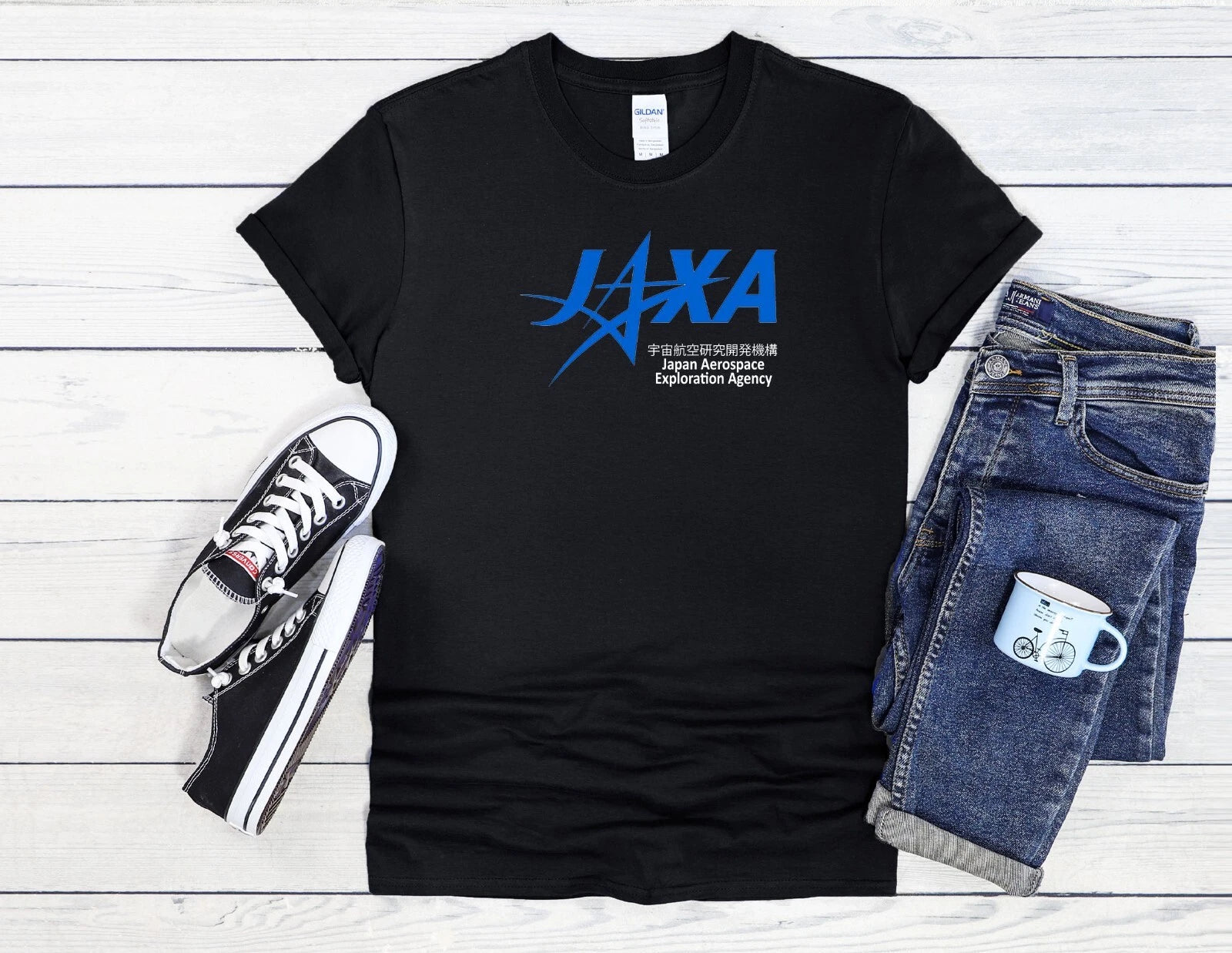 JAXA Logo T-Shirt Japan Aerospace Men Women Unisex Shirt Hoodie Baseball 4229