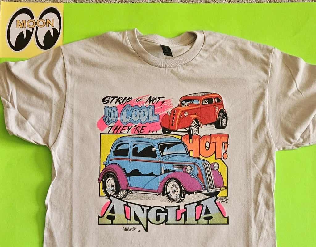 Anglia Street Machine Men's Ice Gray 100% Cotton T-shirt.