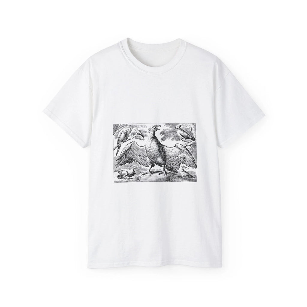 Birds Forest Line Art Eagle Vintage Retro | Custom Graphic T-Shirt