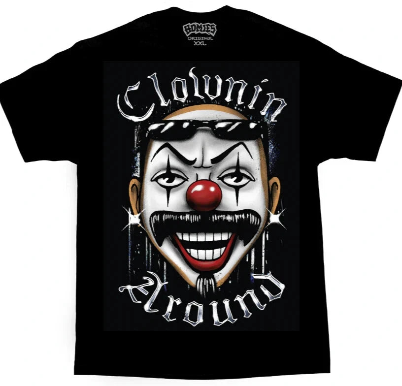 DGA T Shirt Homies Clown Prince Big Face Lowrider Chicano Art David Gonzales