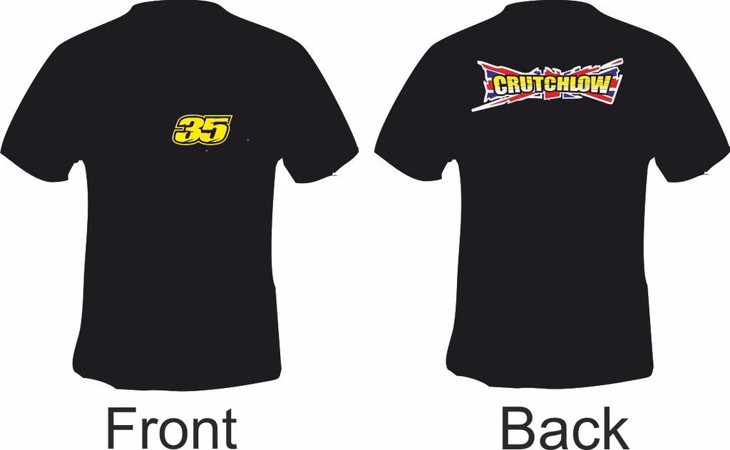 Cal Crutchlow Style Front And Back Printed Motorcycle Printed T Shirt in 6 Sizes
