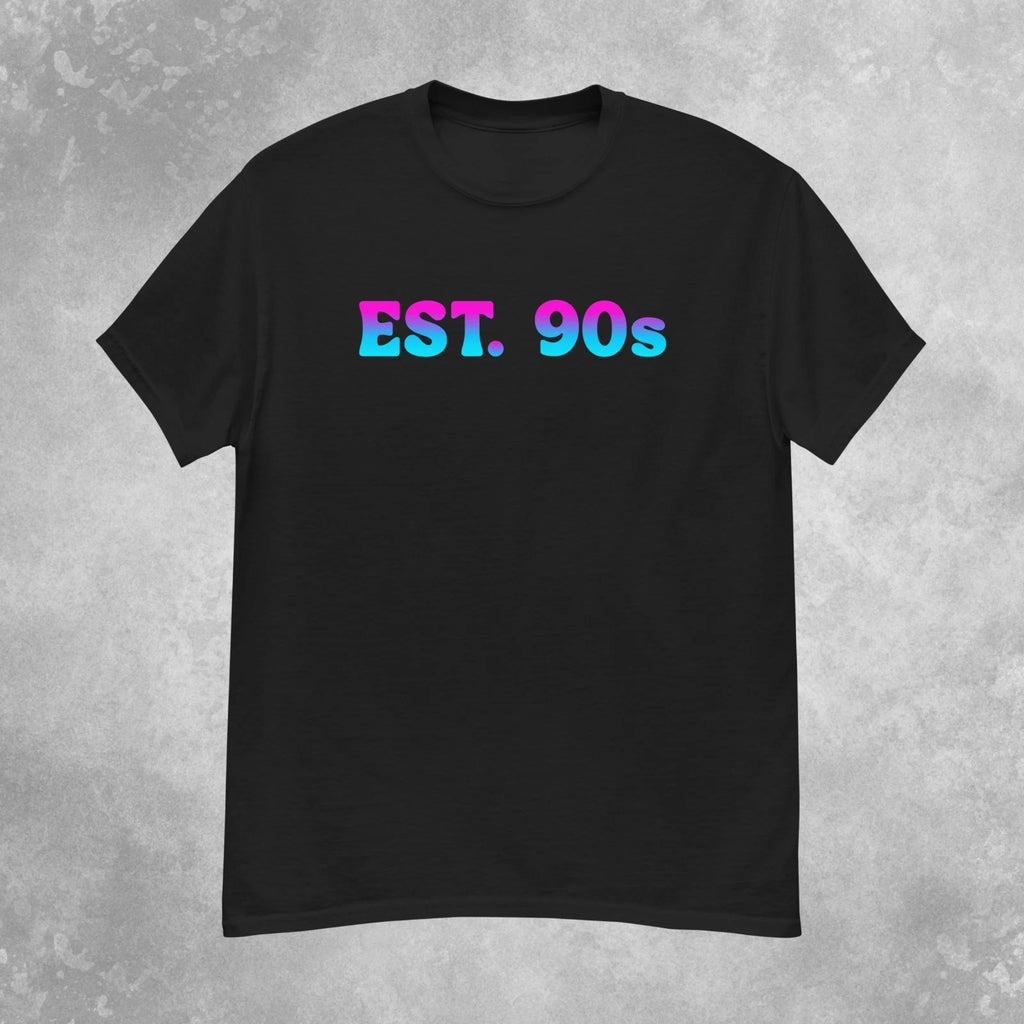 Colorful EST. 90s T-Shirt Mens S-2XL