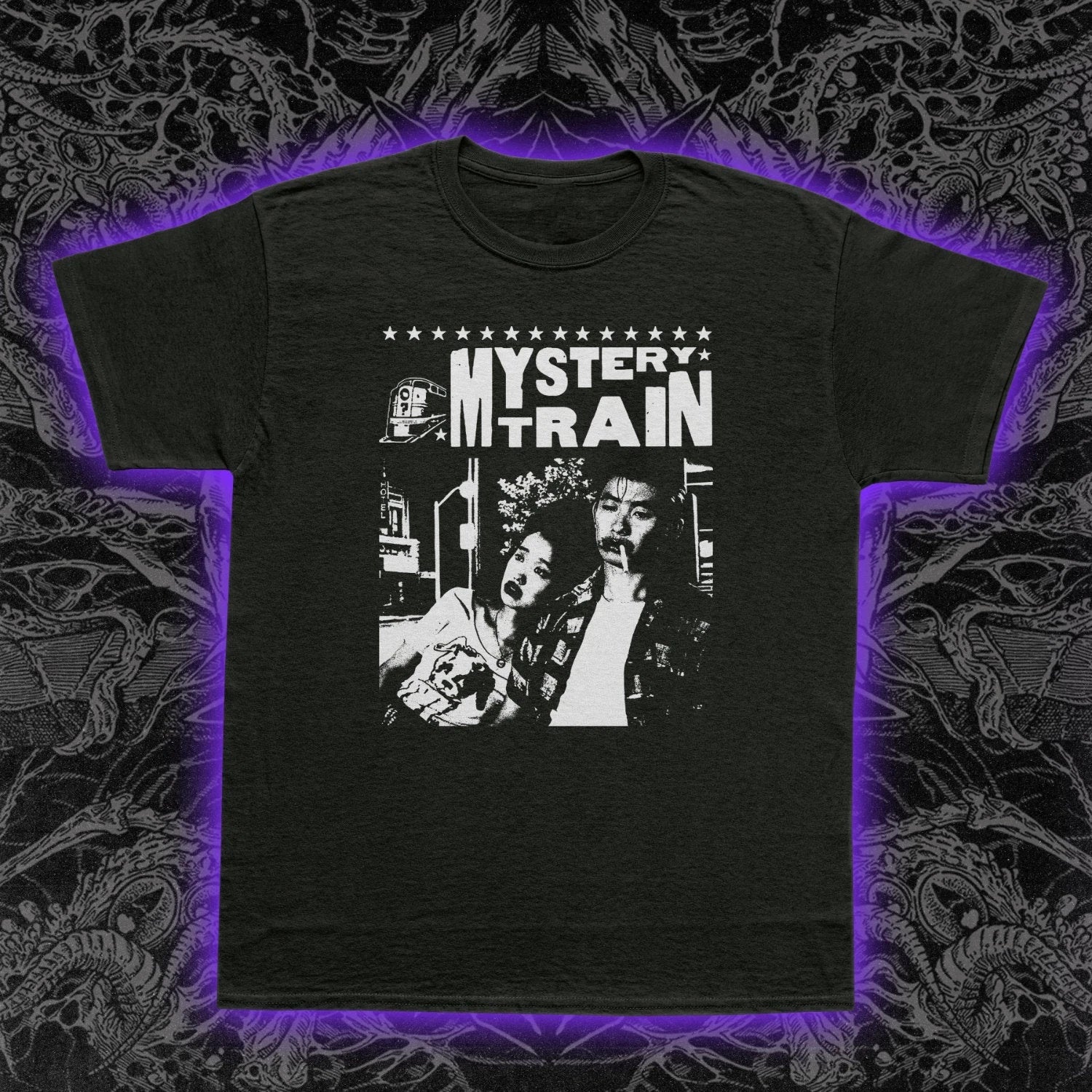 Mystery Train T-Shirt 1989 Cult Indie Film Tee Jim Jarmusch Graphic Shirt