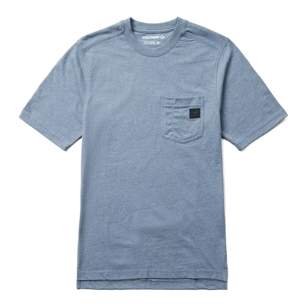 Wolverine Men Guardian Cotton Pocket Tee T Shirt