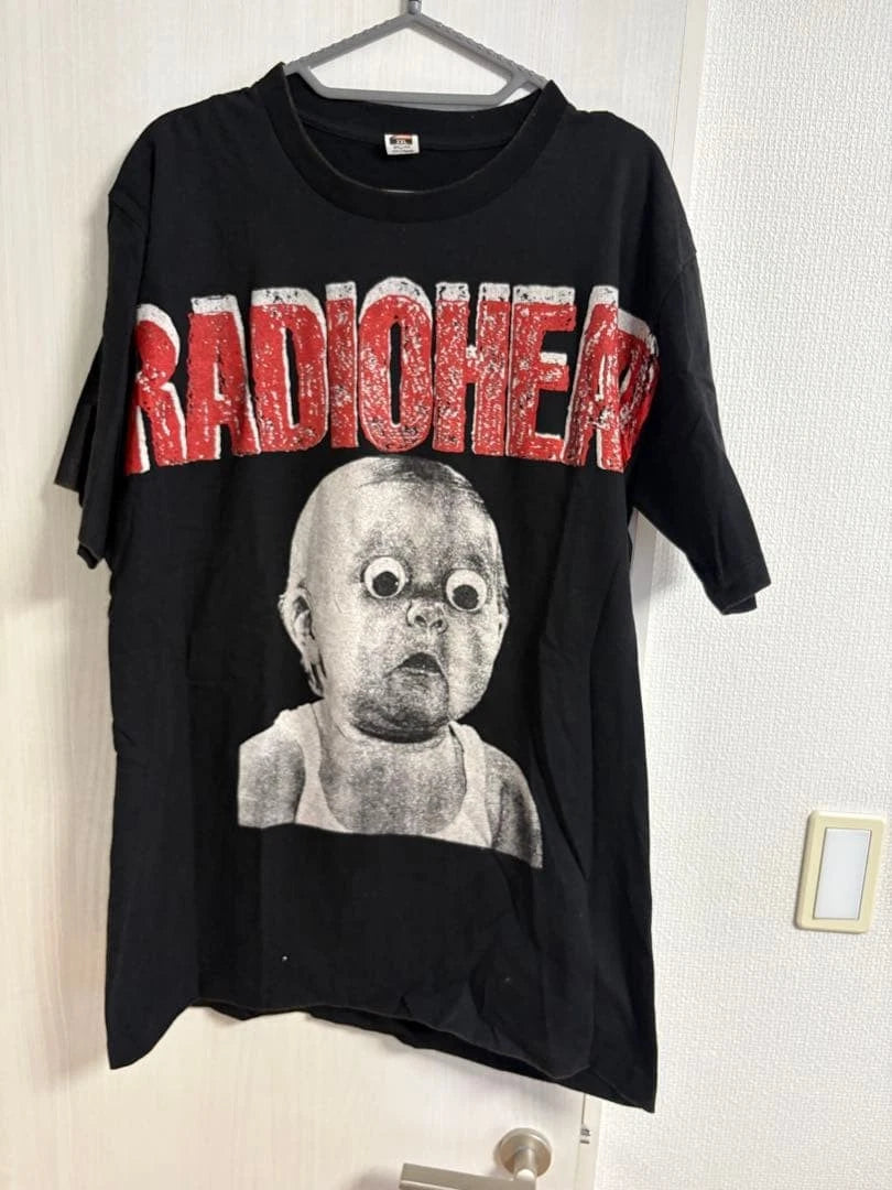 RADIOHEAD Vintage All Over Print Shirt AOP Band T Shirt Rare Giant Tag 90s XL
