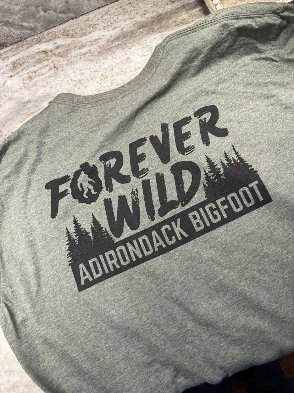 NEW - 2XL | Heather Green | Soft | Adirondack BIGFOOT - Forever Wild | T-shirt