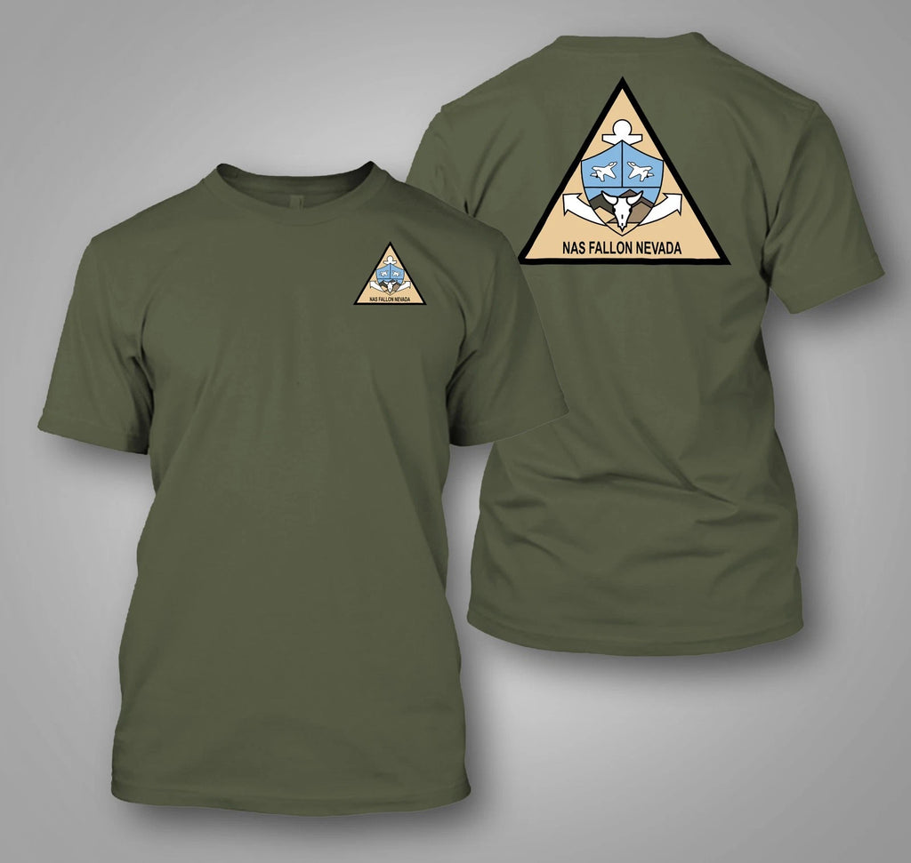Naval Air Station Fallon (NAS Fallon) U.S. Navy  -  Custom front and back tee