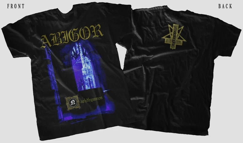 New D T G Printed T-Shirt - ABIGOR Nachthymnen Graphic Tee - Sizes S-5XL