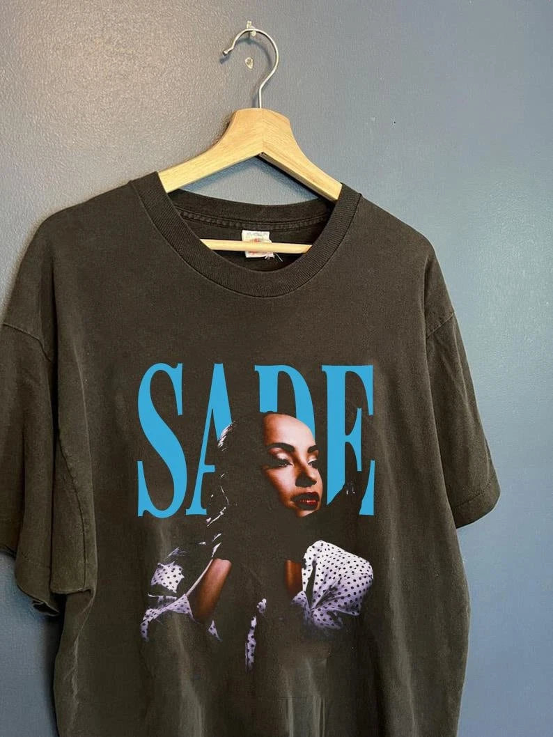 Vintage Sade Diamond Singer Tour Shirt: Retro Concert Tee