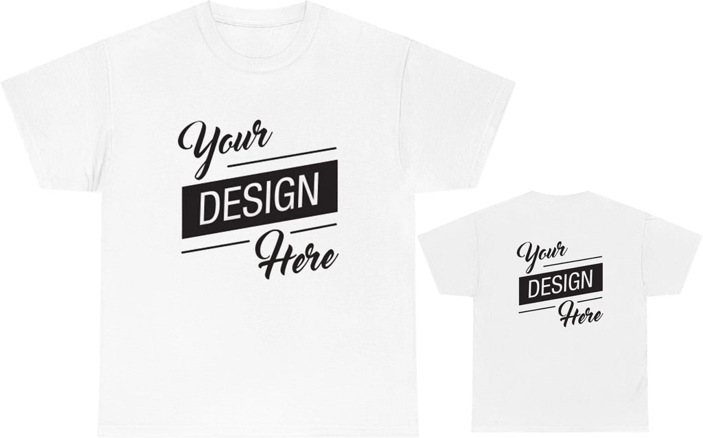 Personalised Custom Text/Image Front and Back Printed T-Shirt