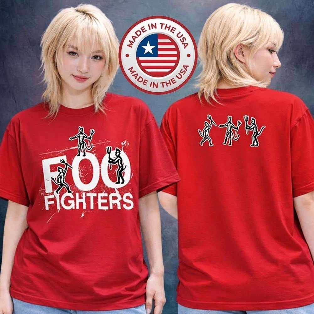 Foo Fighter 2026 Red Tour Inspired Unisex T-Shirt NEW