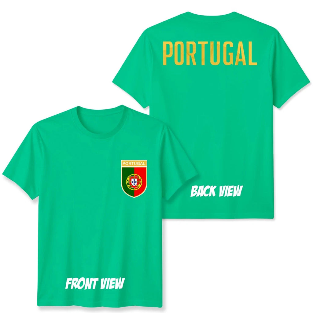 Portugal Football Unisex Kids T-Shirt Country Pride Soccer Tee #WC