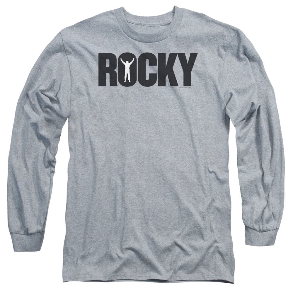 Rocky Long Sleeve T-Shirt Classic Logo Athletic Heather Tee