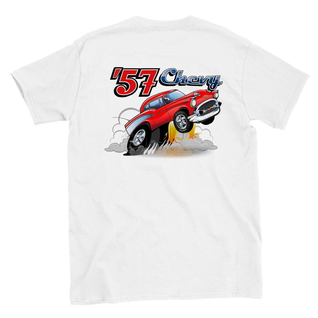 57 Chevy Cartoon Drag Car T-shirt