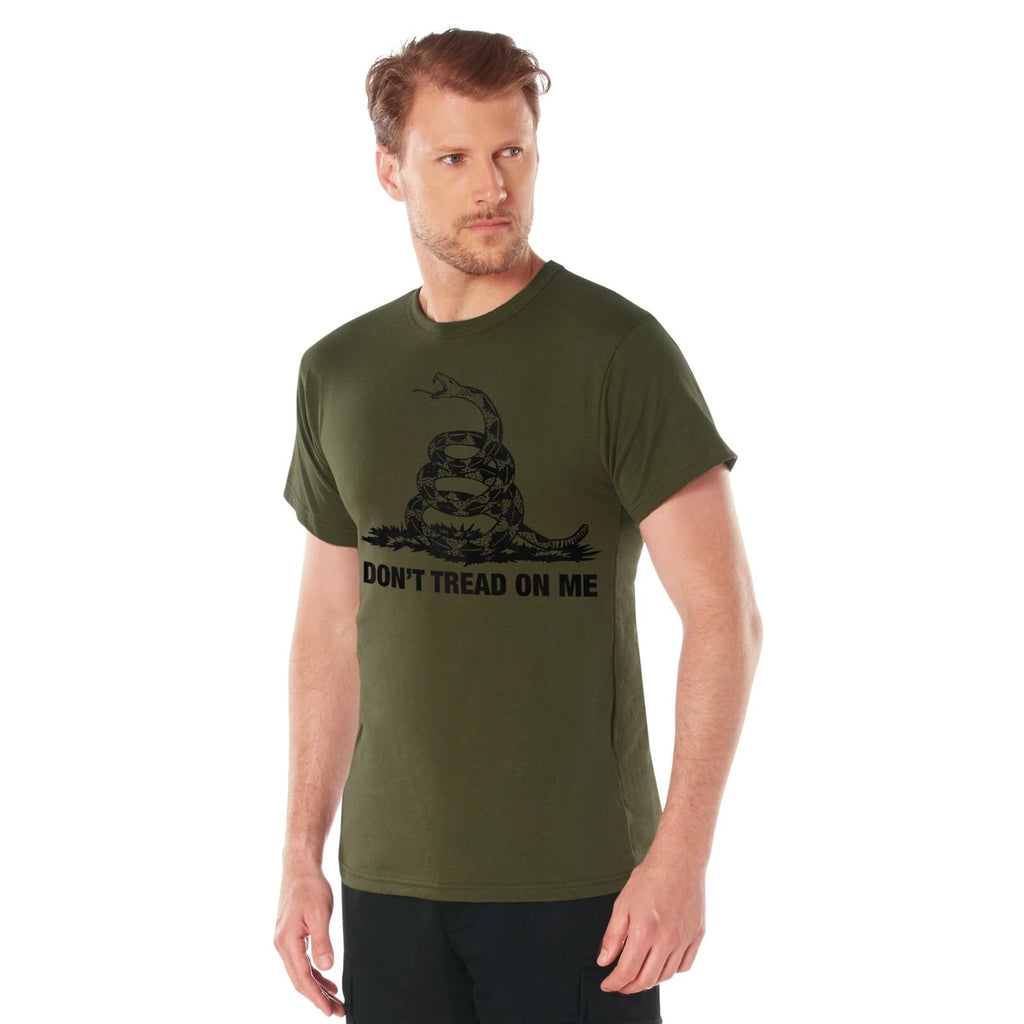 T-Shirt Don't Tread On Me Vintage Military Gadsden Flag Shirt Rothco 67707 S-3XL
