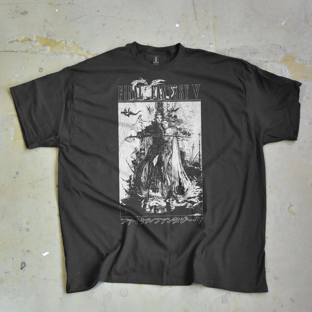 Final Fantasy V Amano Tee - Anime Shirt - Retro Oversized Shirt - RPG Aesthetic