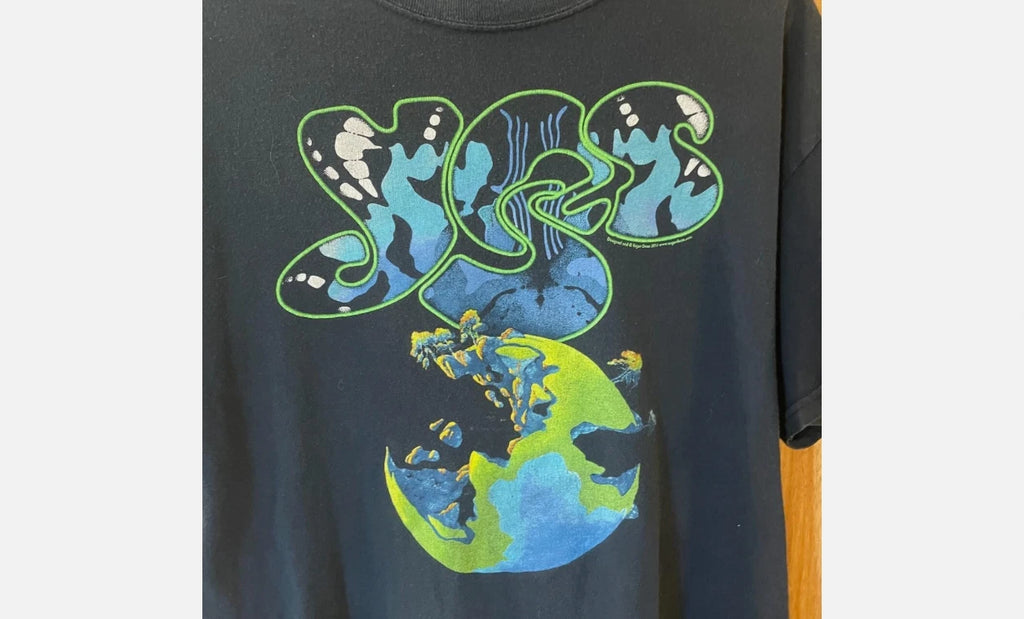Vtg Roger Dean Yes Tour Cotton Shirt Unisex Concert S to 5XL