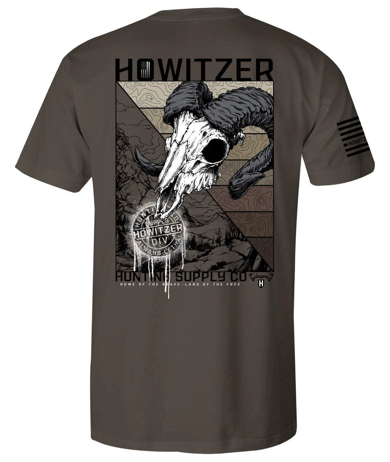 Howitzer Men's T-shirt Mountain Supply Military Grunt MFG
