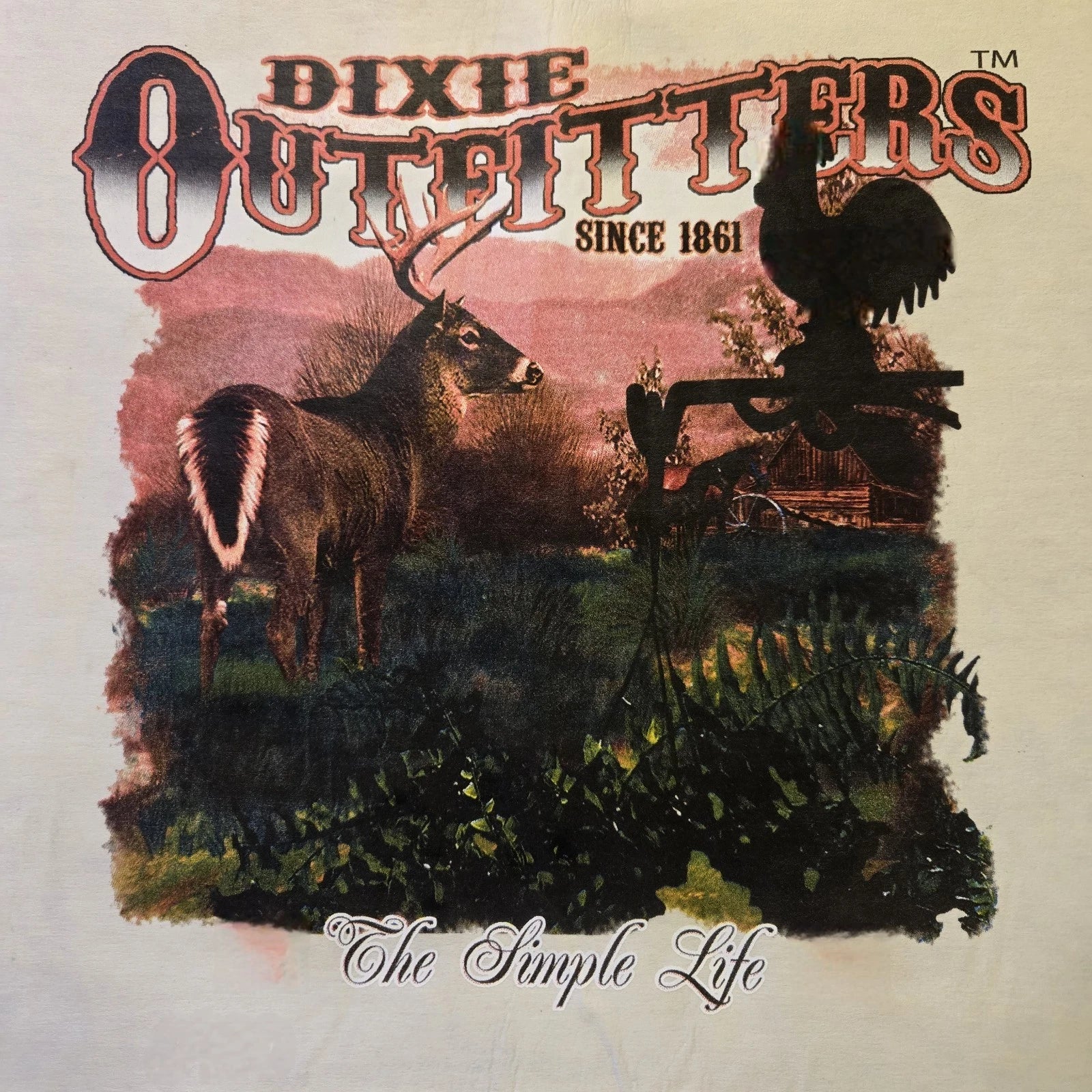 DIXIE OUTFITTERS THE SIMPLE LIFE BUCK HUNTER DEER HUNTING POCKET SHIRT #6900