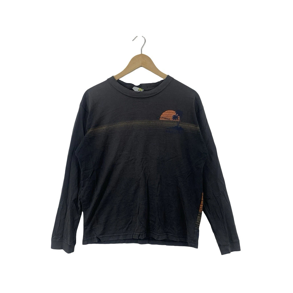 Vintage WASHED SMALL SUNSET Graphic Minimal Streetwear Style