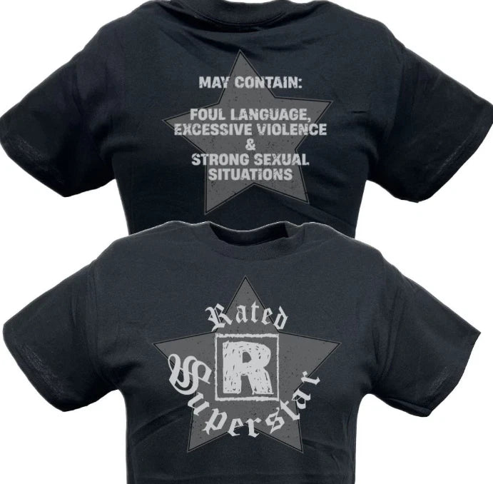 Edge Rated R Superstar Logo Mens Black T-shirt