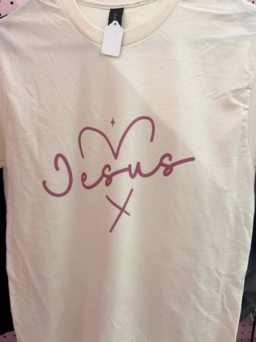 Jesus Heart Shirt | Cute Christian Shirt | Minimalist Jesus Shirt