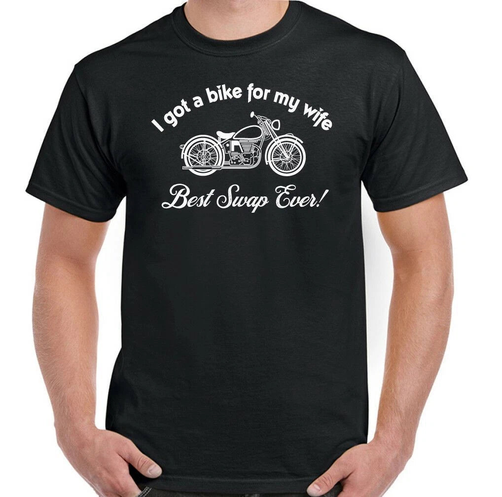Motorbike T-Shirt Motorcycle For My Wife Mens Funny Biker Custom Chopper