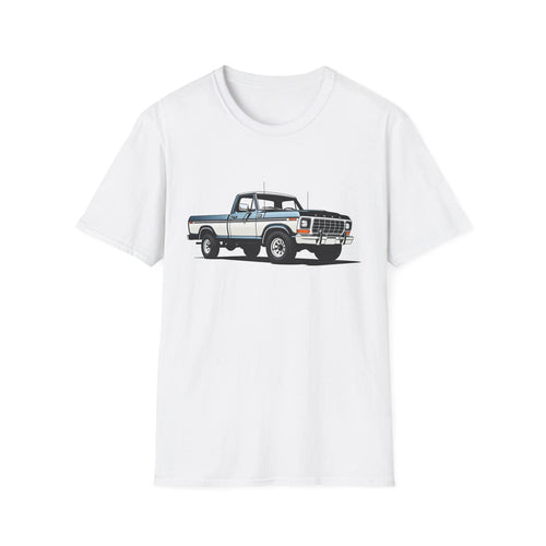 1979 Ford F-150 T-Shirt Classic Pickup Truck Tee Vintage Blue Oval 4x4 Graphic