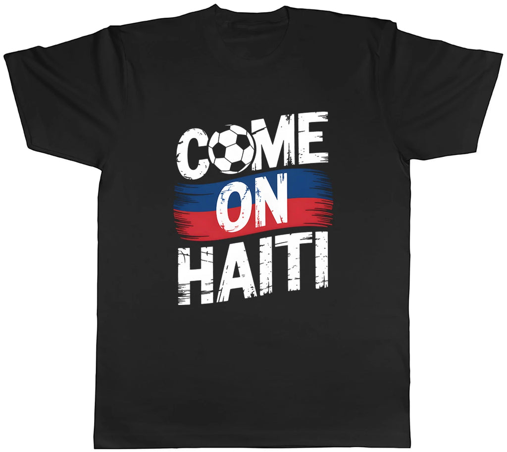 Come on Haiti Supporter Football Fan Mens T-Shirt Tee Gift Top