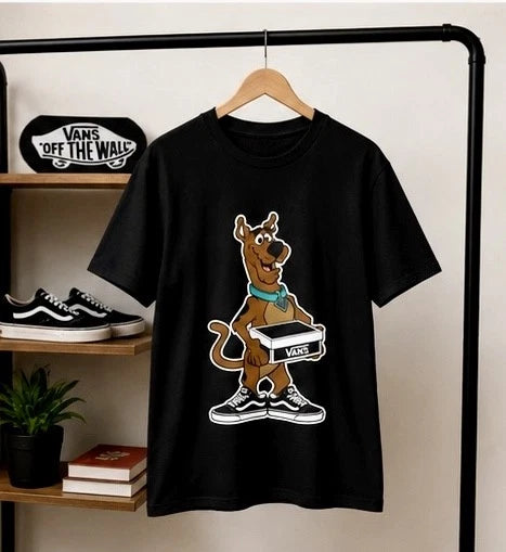 Scooby Doo Illustration T-Shirt | Cartoon Mystery Dog Tee