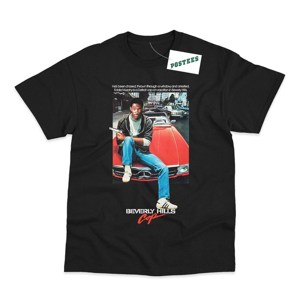 Beverley Hills Cop Movie Poster Direct To Garment Printed T-Shirt