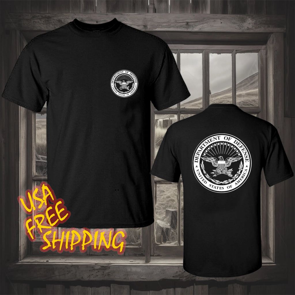 Department of Defense Seal Logo Men Funny T-shirt Made In America S to 5XL