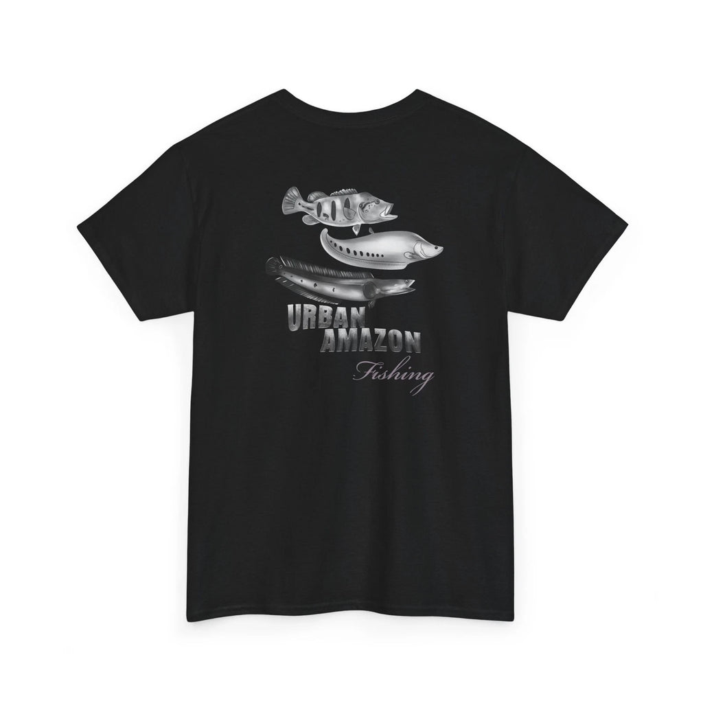 Peacock Bass, Clown knife fish, Bullseye Snakehead design Heavy cotton tee