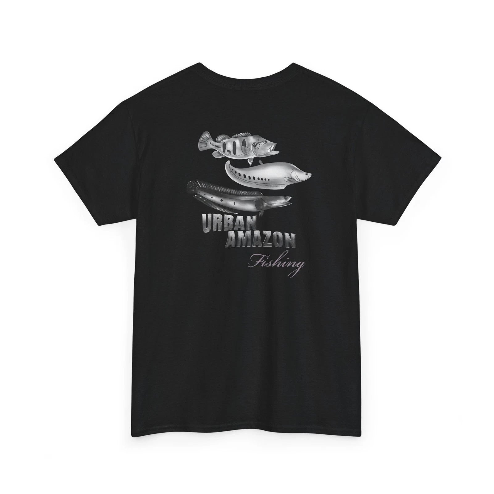 Peacock Bass, Clown knife fish, Bullseye Snakehead design Heavy cotton tee