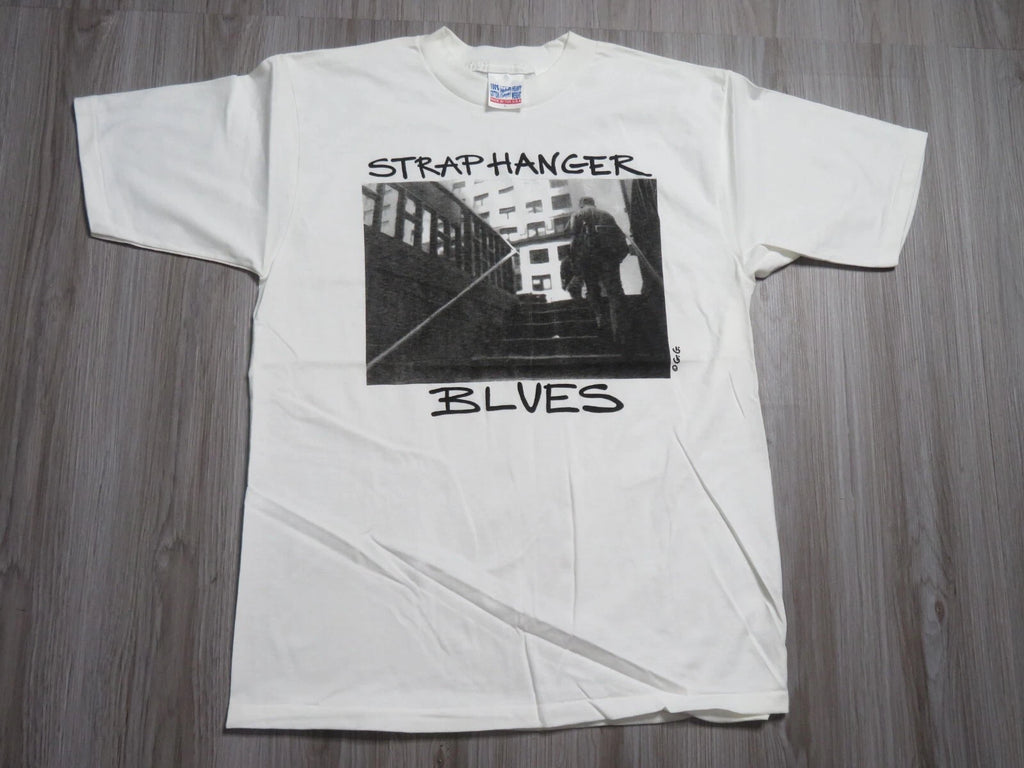 Vintage 90s Straphanger Blues Art Photography Photo Shirt GG Size Large Men New