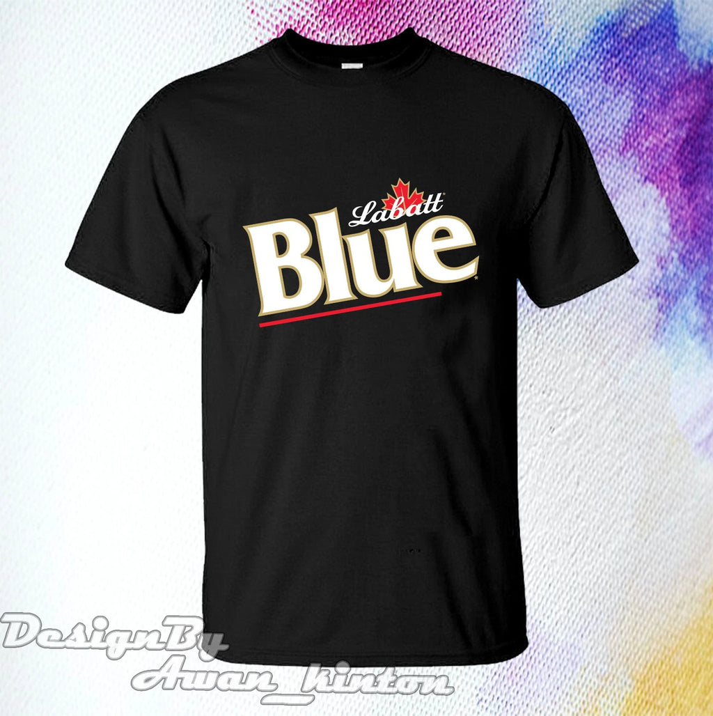 Clothing LABATT BLUE LIGHT Funny Logo TSHIRT Cotton Made In USA