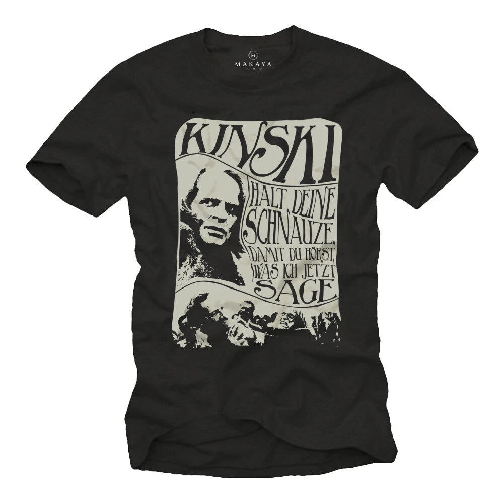 Funny Sayings Men's T-Shirt with Klaus Kinski - Fun Men Cult Movie Shirt