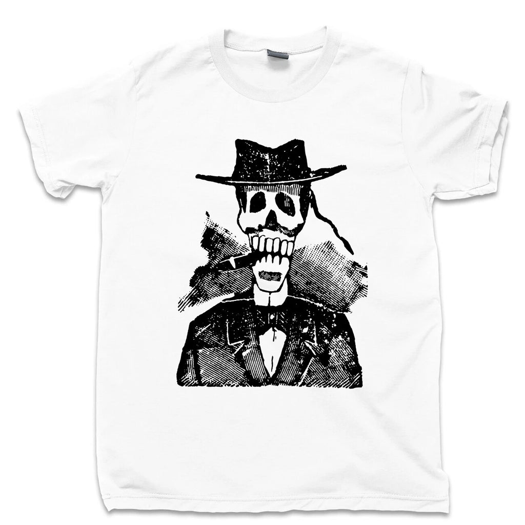 Cigarro Calavera T Shirt Cigar Smoking Skeleton Mexico Cinco De Mayo Fiesta Tee