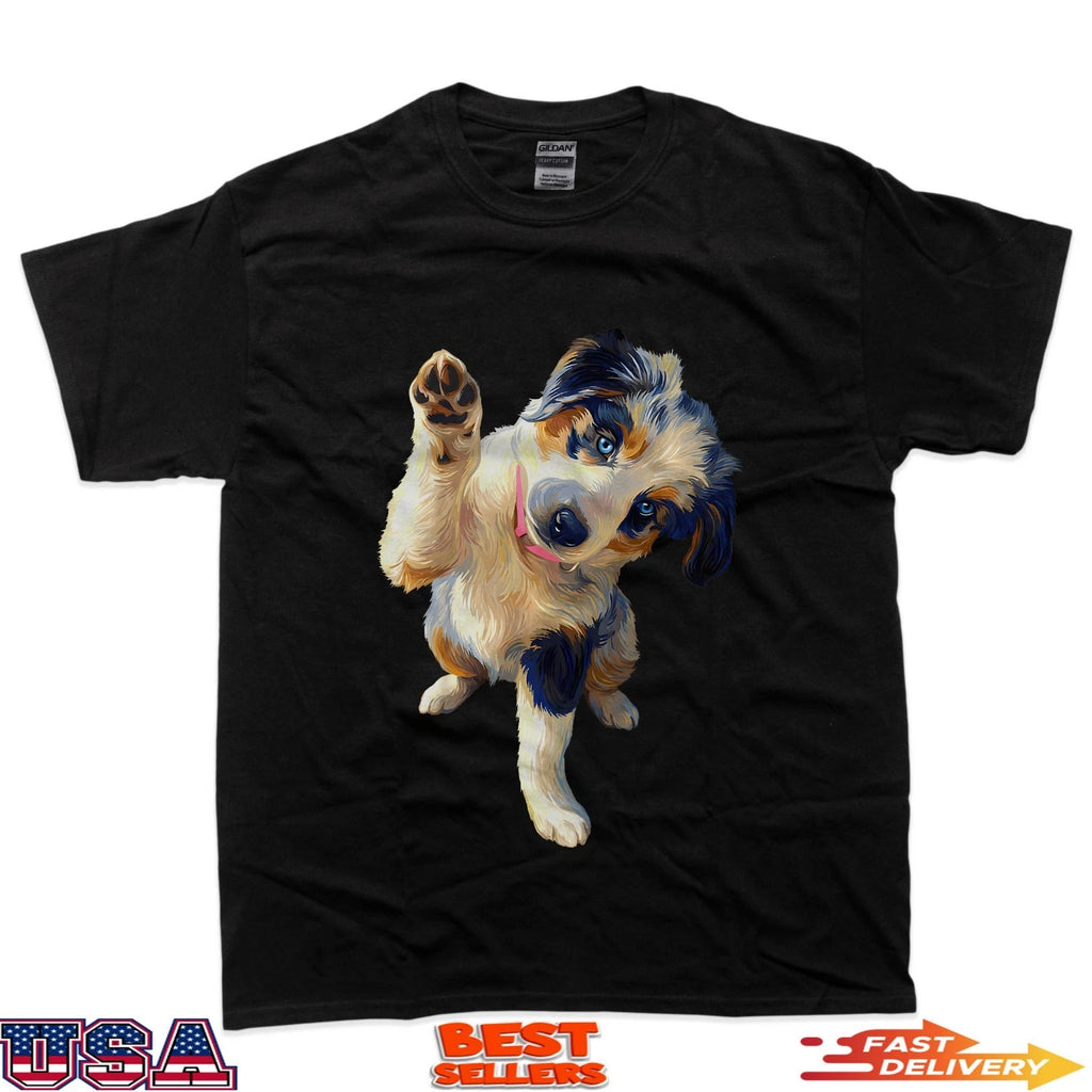 Mini Aussie Dog Owner Graphic Tees Mini Australian Shepherd T-Shirt