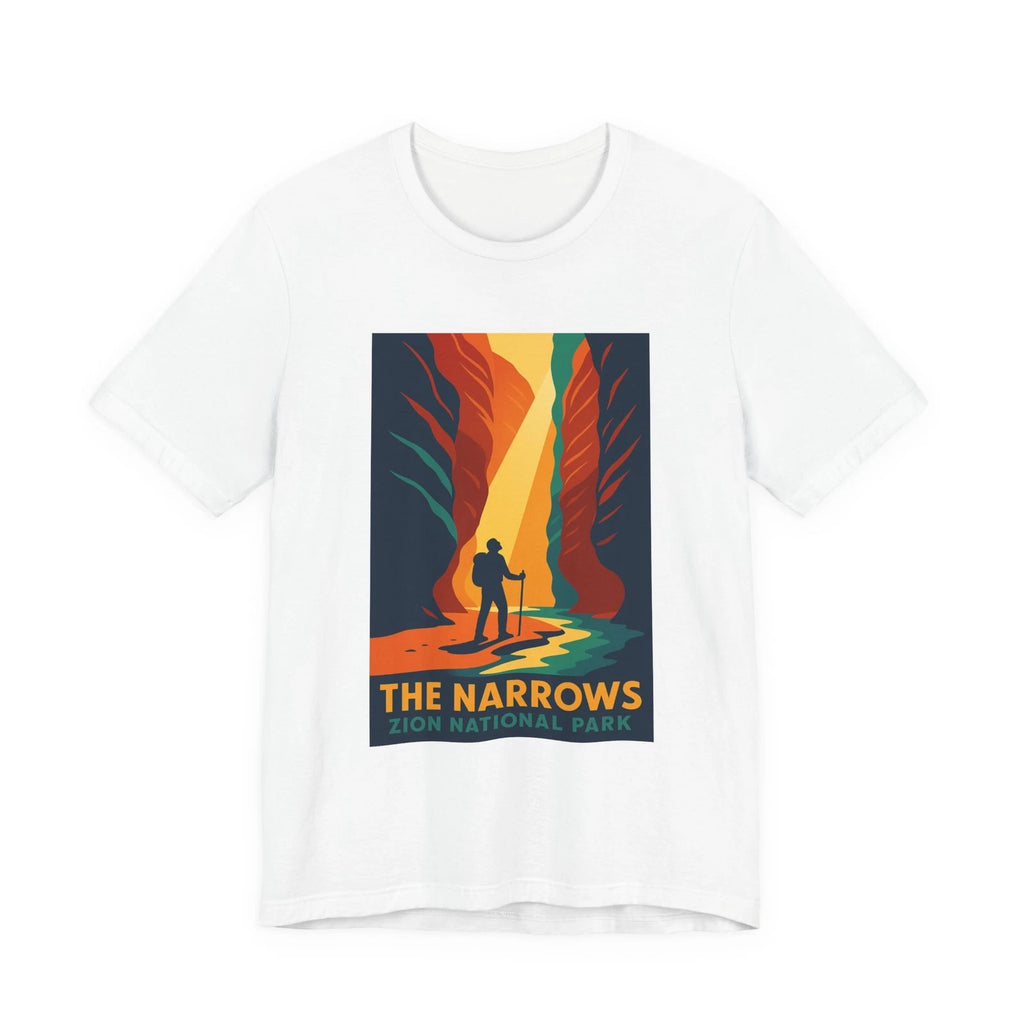 The Narrows Zion National Park Tee Vintage Slot Canyon Poster T-Shirt