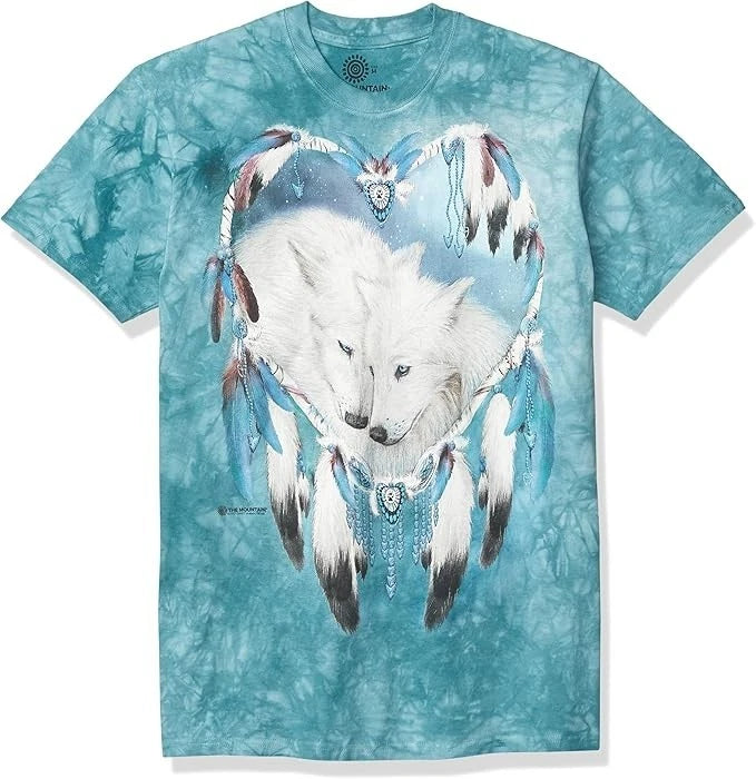 The Mountain Men's Wolf Heart T-Shirt Dreamcatcher