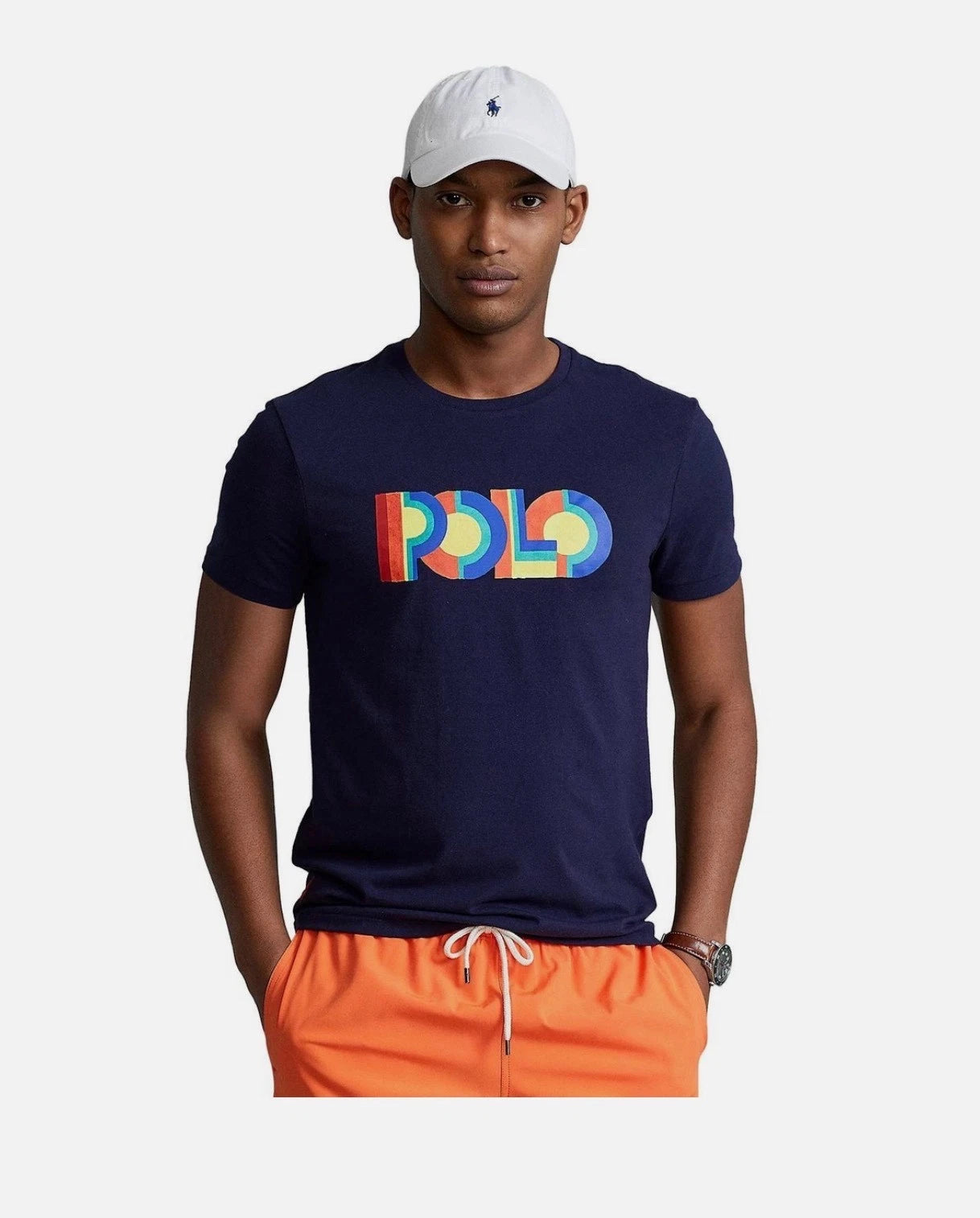Polo Ralph Lauren Large Mens Navy Polo Print T-shirt