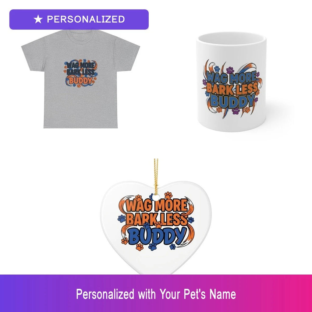 Custom Dog Gift Set Shirt Mug Ornament Personalized Pet Name Bundle Lover