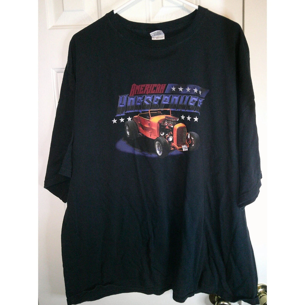 Gildan American Underdog Hot Rod Car Graphic T-Shirt 3XL